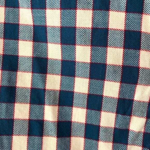 CREWCUTS Boys Blue Plaid Button Down Dress Shirt - Picture 4 of 6